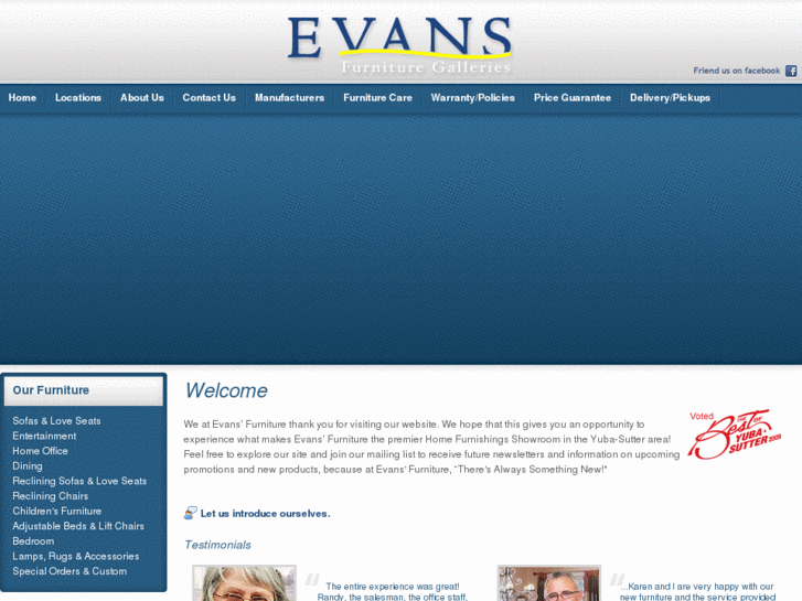 www.evansfurniture.biz