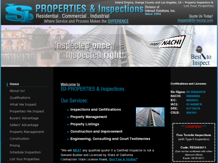 www.isi-propertyinspections.com