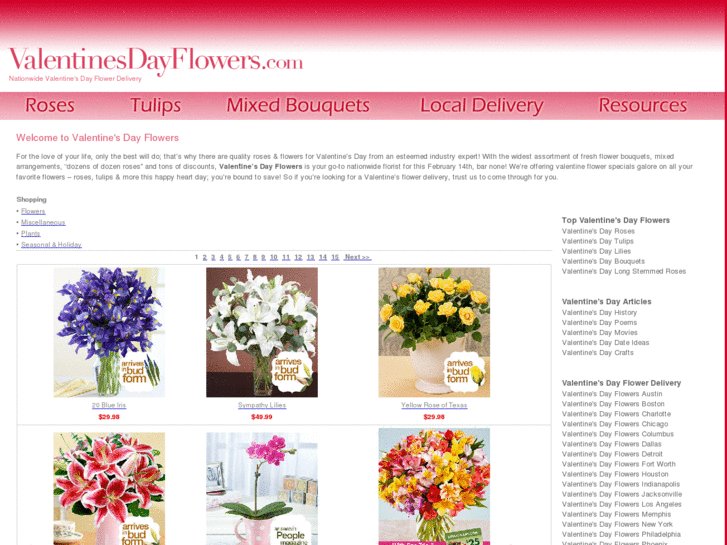 www.valentinesdayflowers.com