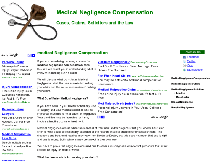 www.medicalnegligencecompensation.net