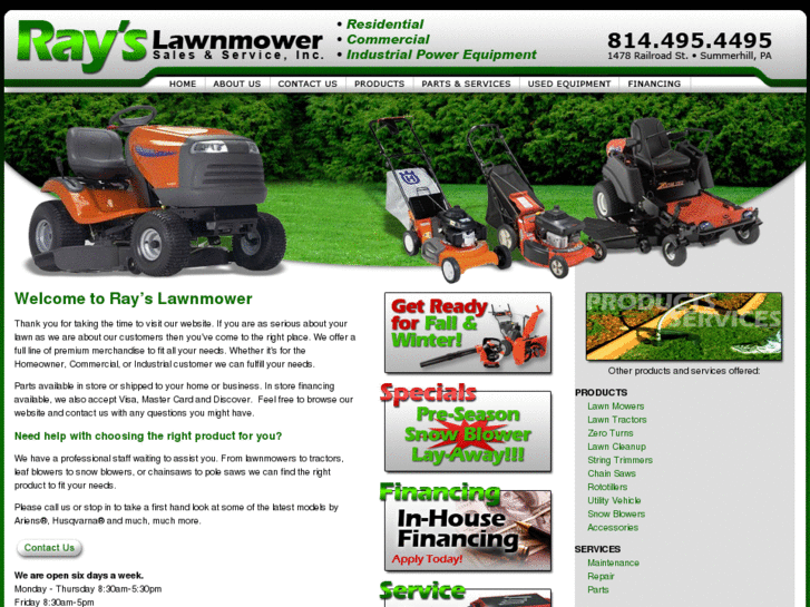 www.rayslawnmower.com