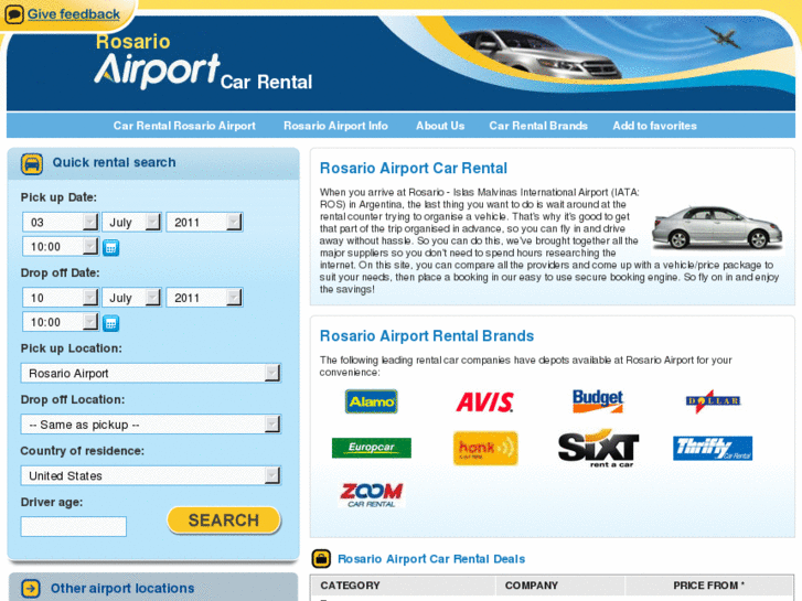 www.rosarioairportcarrental.com