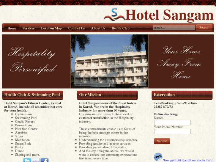 www.sangamhotel.com