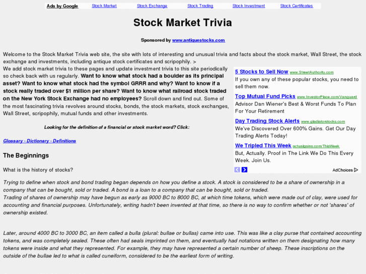 www.stockmarkettrivia.com