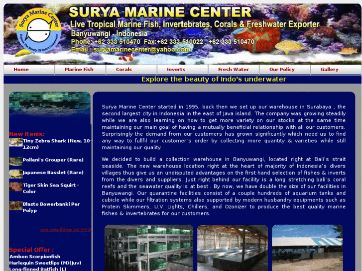 www.suryamarinecenter.com