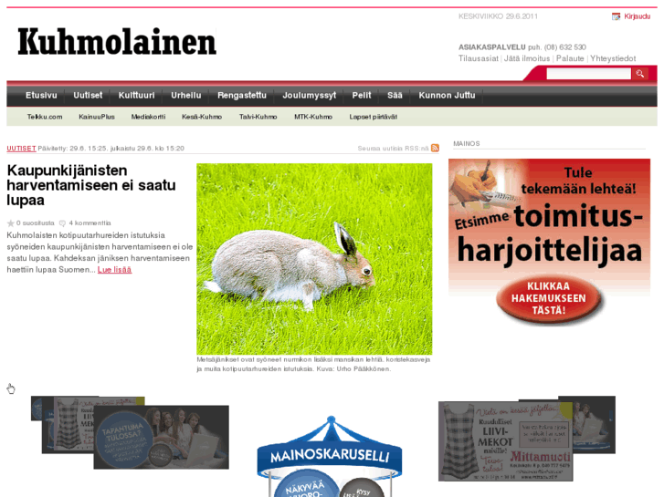 www.kuhmolainenlehti.fi