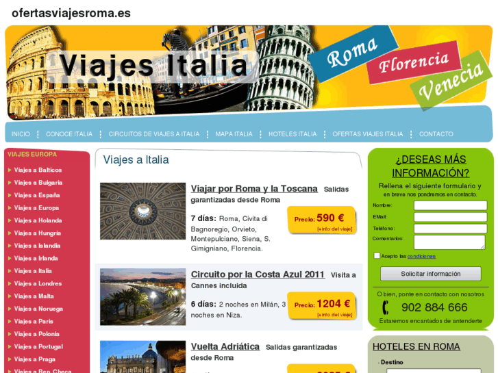 www.ofertasviajesroma.es