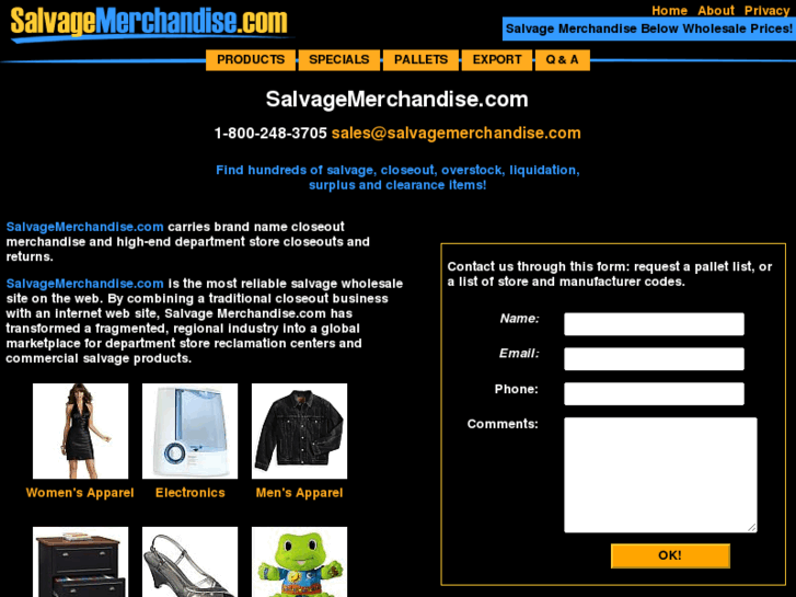 www.salvagemerchandise.com