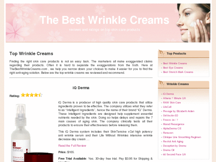 www.thebestwrinklecreams.com