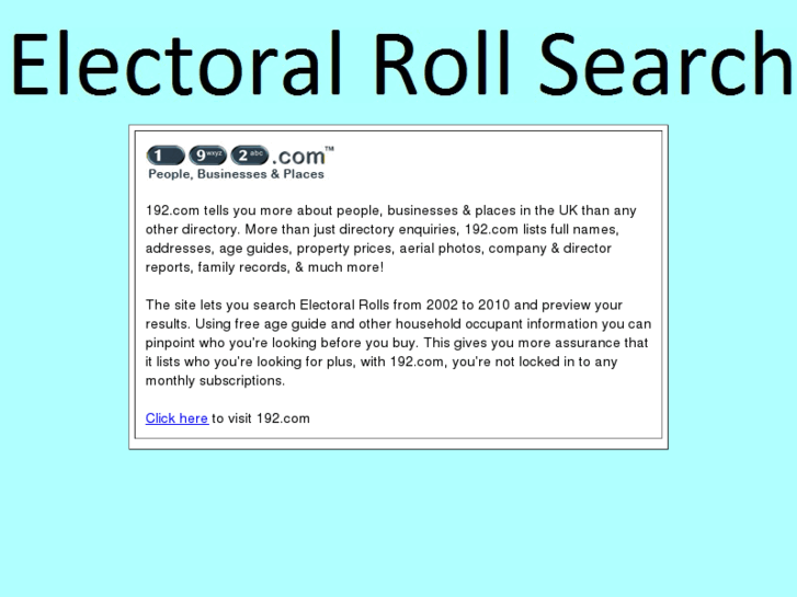 www.electoralroll.info