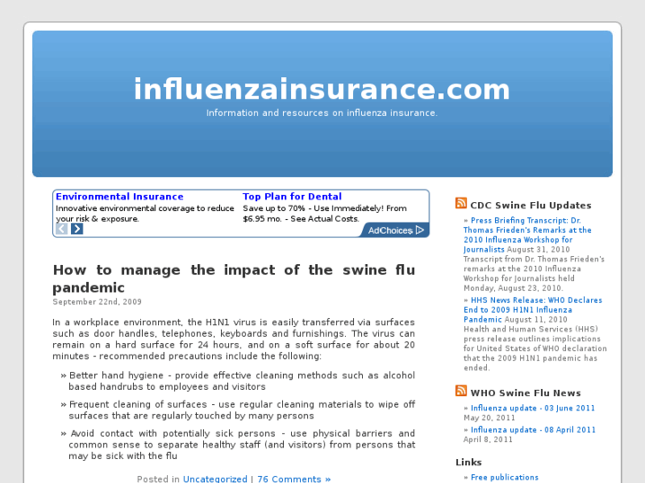 www.influenzainsurance.com