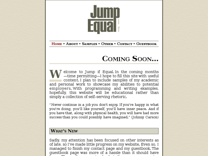 www.jumpifequal.com