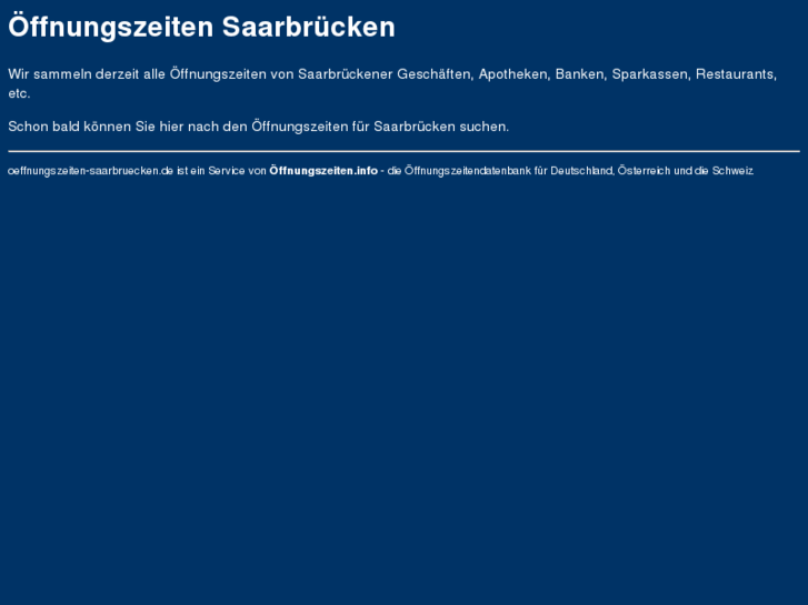 www.oeffnungszeiten-saarbruecken.de
