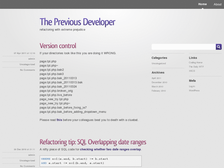 www.thepreviousdeveloper.com