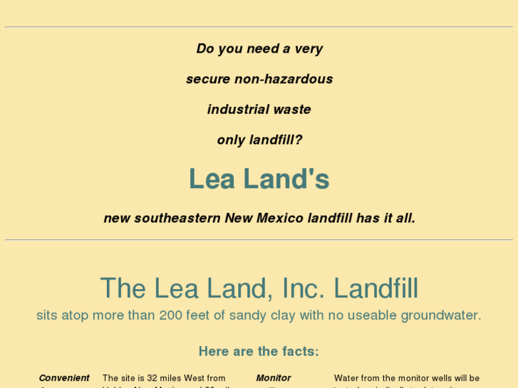 www.lealand-landfill.com