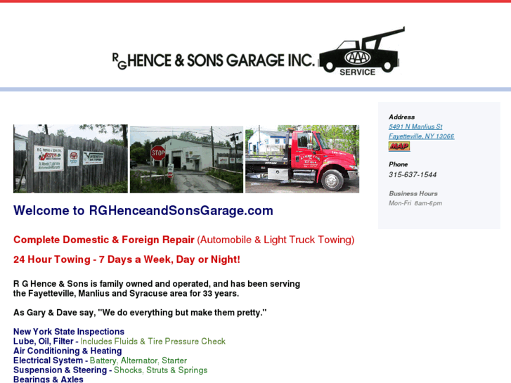 www.rghenceandsonsgarage.com