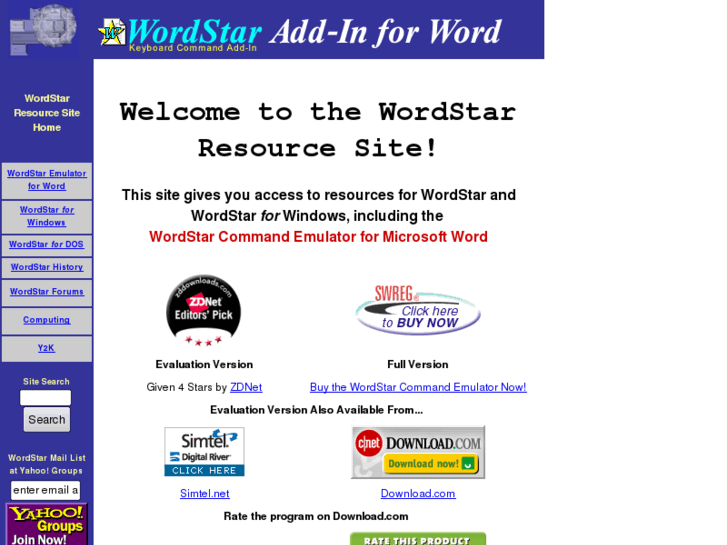 www.wordstar.org