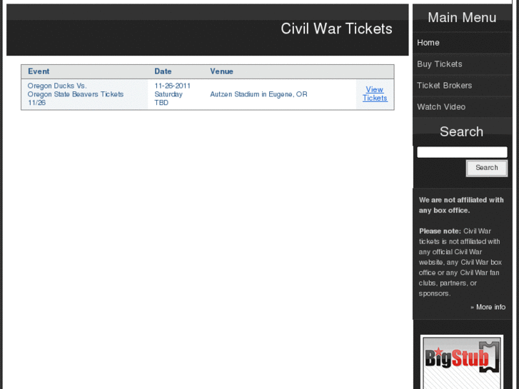 www.civilwartickets.net