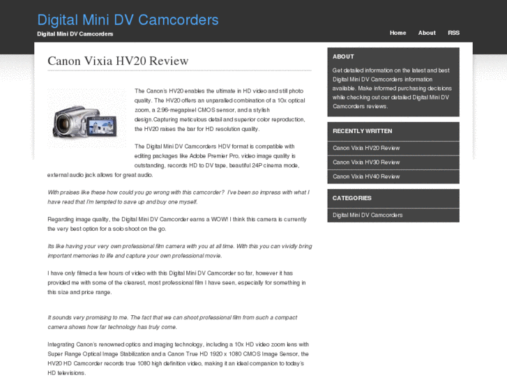 www.digitalminidvcamcorders.net