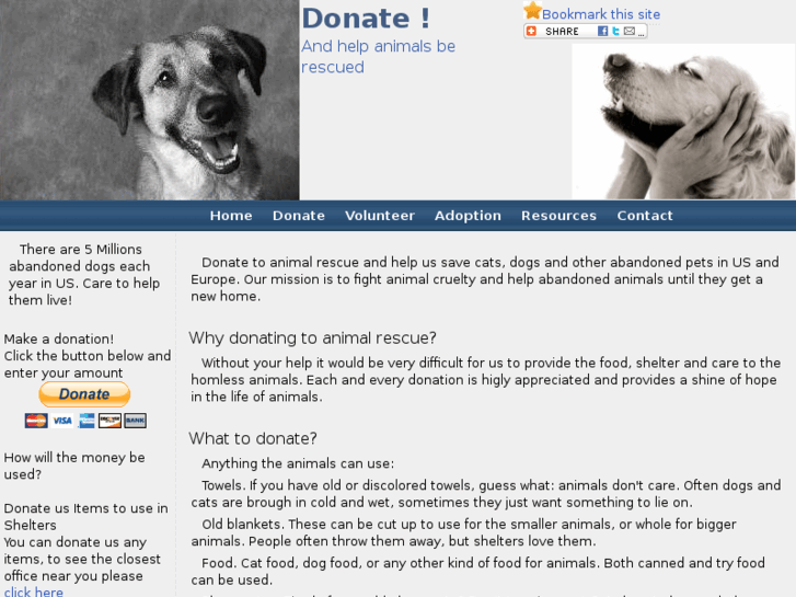 www.donatetoanimalrescue.com