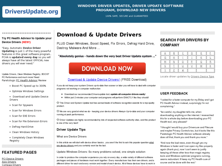 www.driversupdate.org