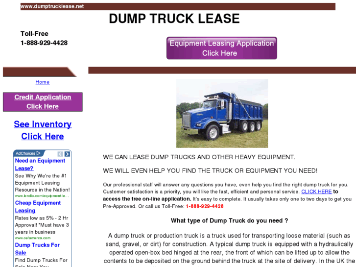 www.dumptrucklease.net