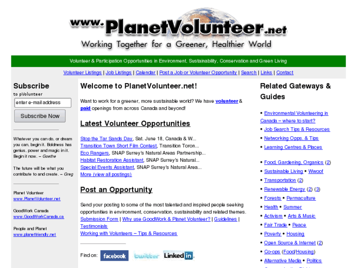 www.greenvolunteer.net