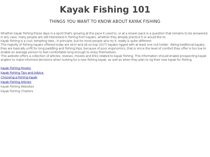 www.kayakfishing101.net