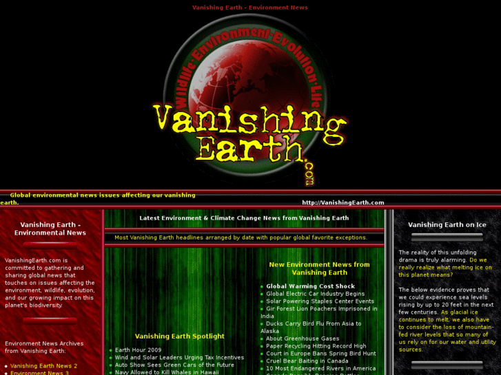 www.vanishingearth.com