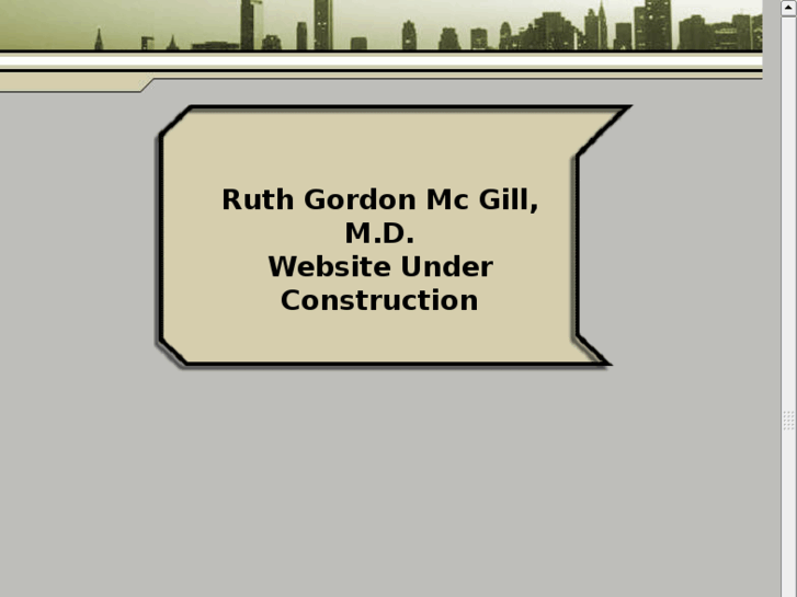 www.ruthgordonmcgillmd.com