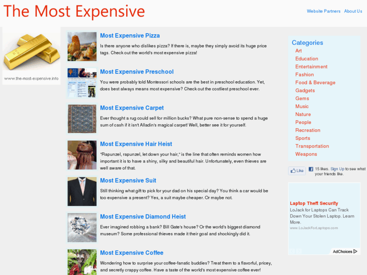 www.the-most-expensive.info