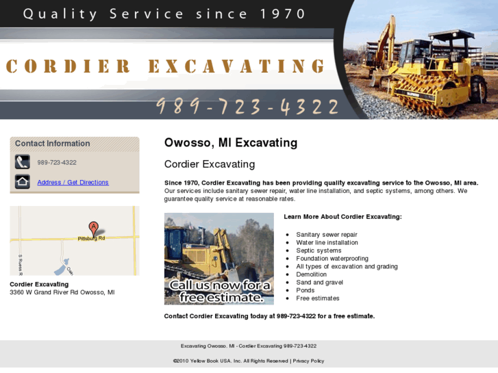 www.cordierexcavating.com