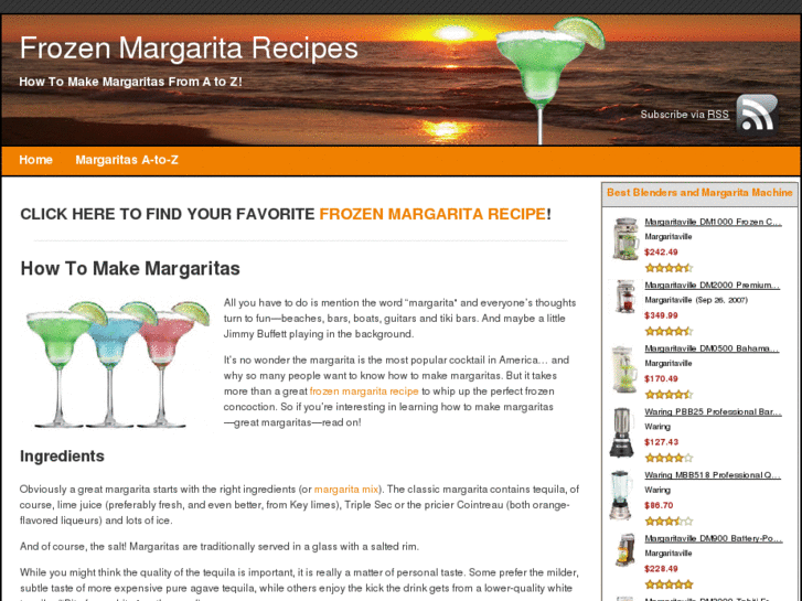 www.frozenmargaritarecipes.com