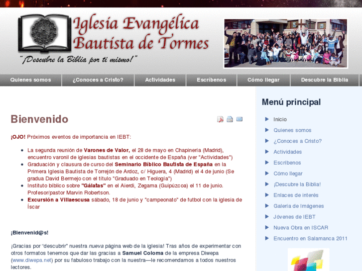 www.iglesiabautistadetormes.org