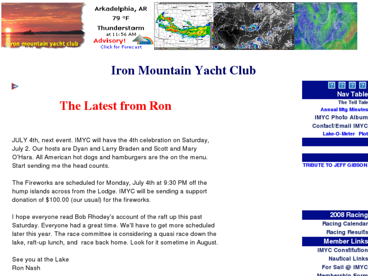 www.ironmountainyachtclub.org