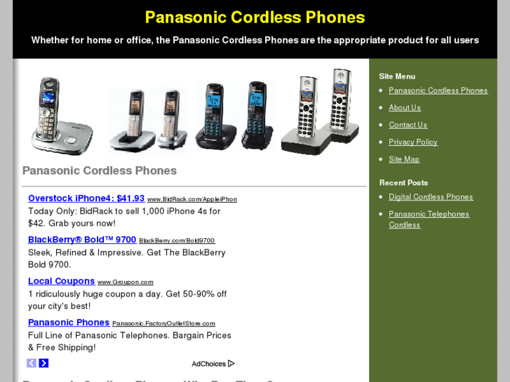 www.panasoniccordlessphonesnow.com