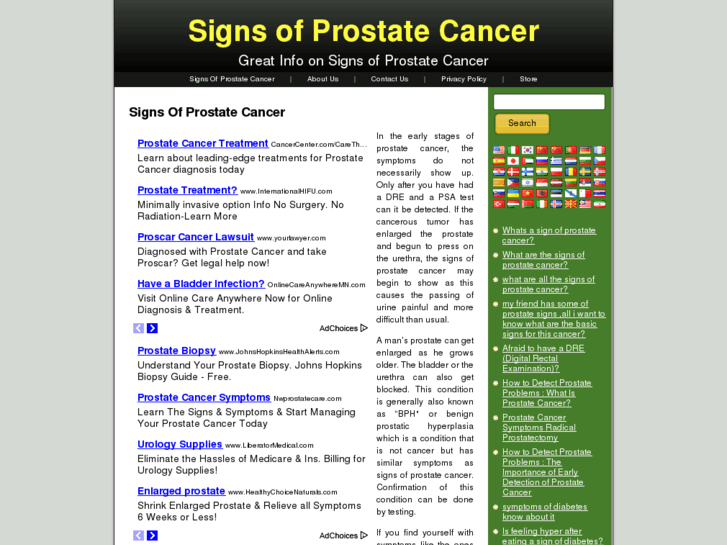 www.signsofprostatecancer.org