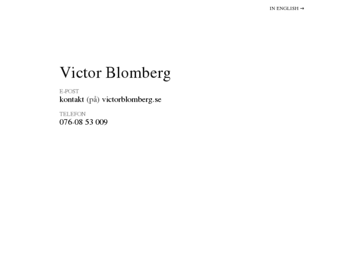 www.victorblomberg.se