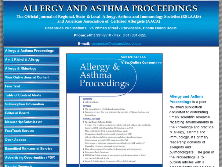 www.allergyandasthmaproceedings.com