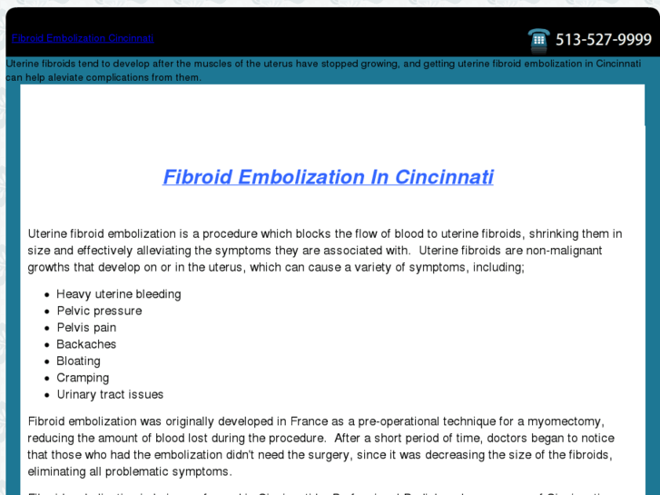 www.fibroidembolizationcincinnati.com