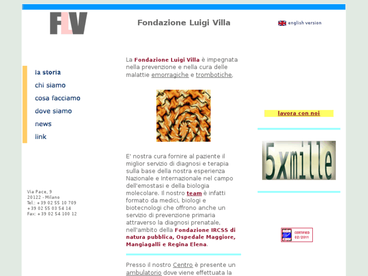 www.fondazioneluigivilla.org