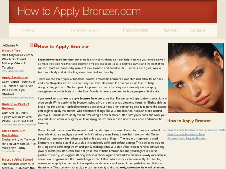 www.howtoapplybronzer.com