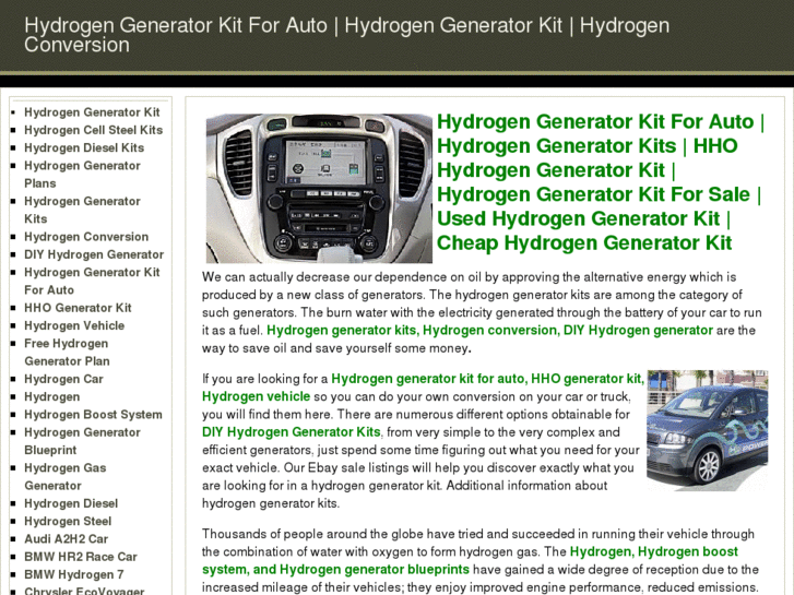 www.hydrogengeneratorkitforauto.com