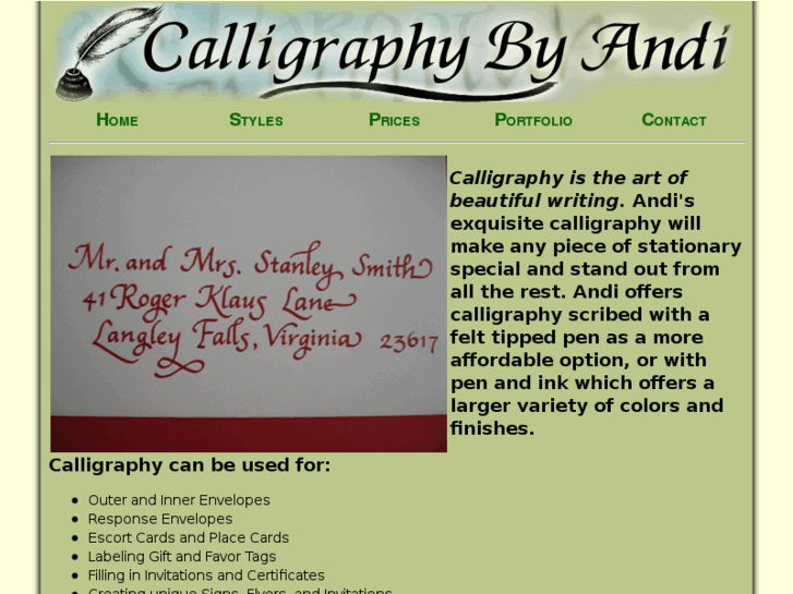 www.calligraphybyandi.com