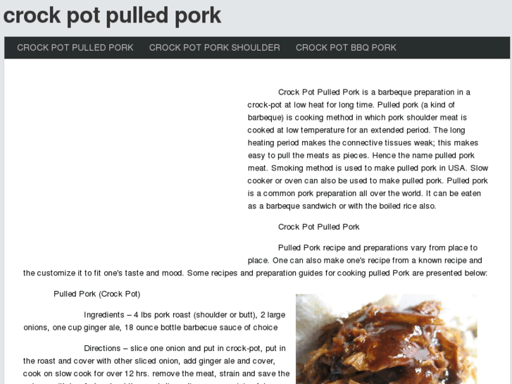 www.crockpotpulledpork.net