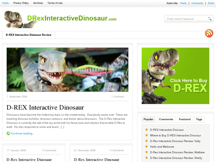 www.drexinteractivedinosaur.com