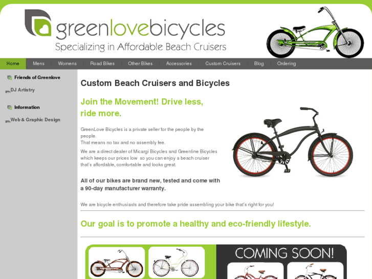 www.greenlovebicycles.com