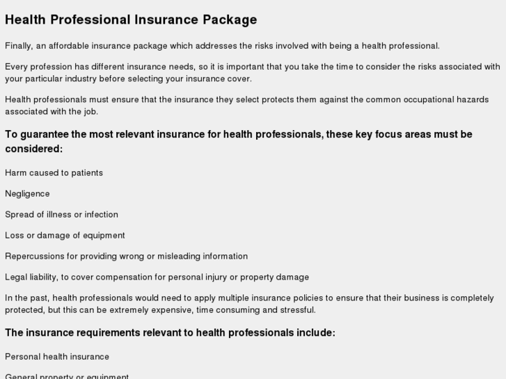 www.healthprofessionalsinsurance.com.au