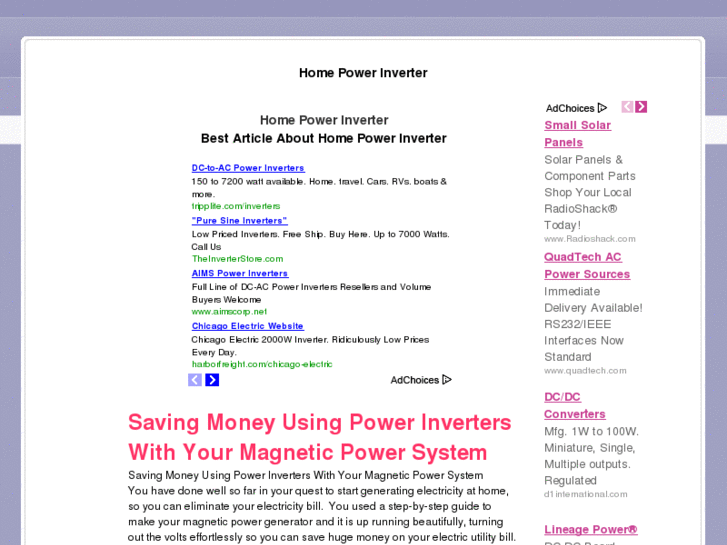 www.homepowerinverter.com