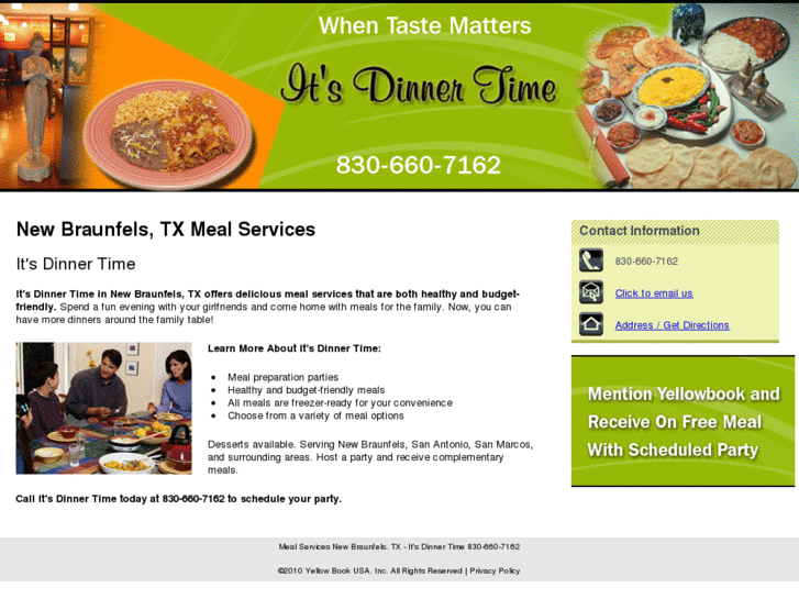 www.itsdinnertimenb.com